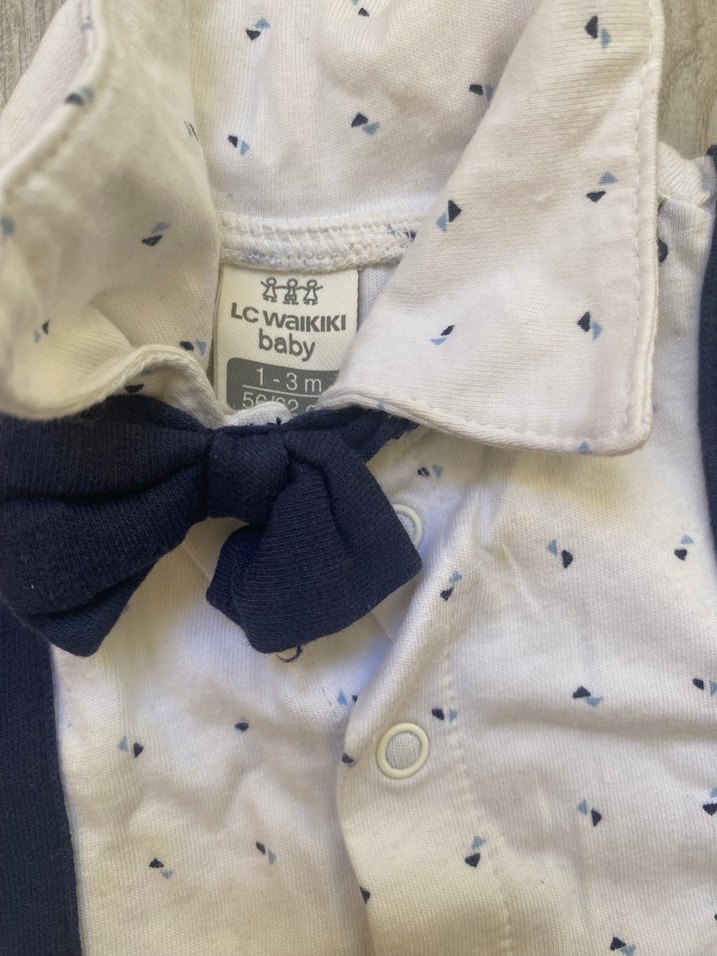 Erkek Bebek Kısa Kollu Pamuklu Tulum Seti - Görsel 3