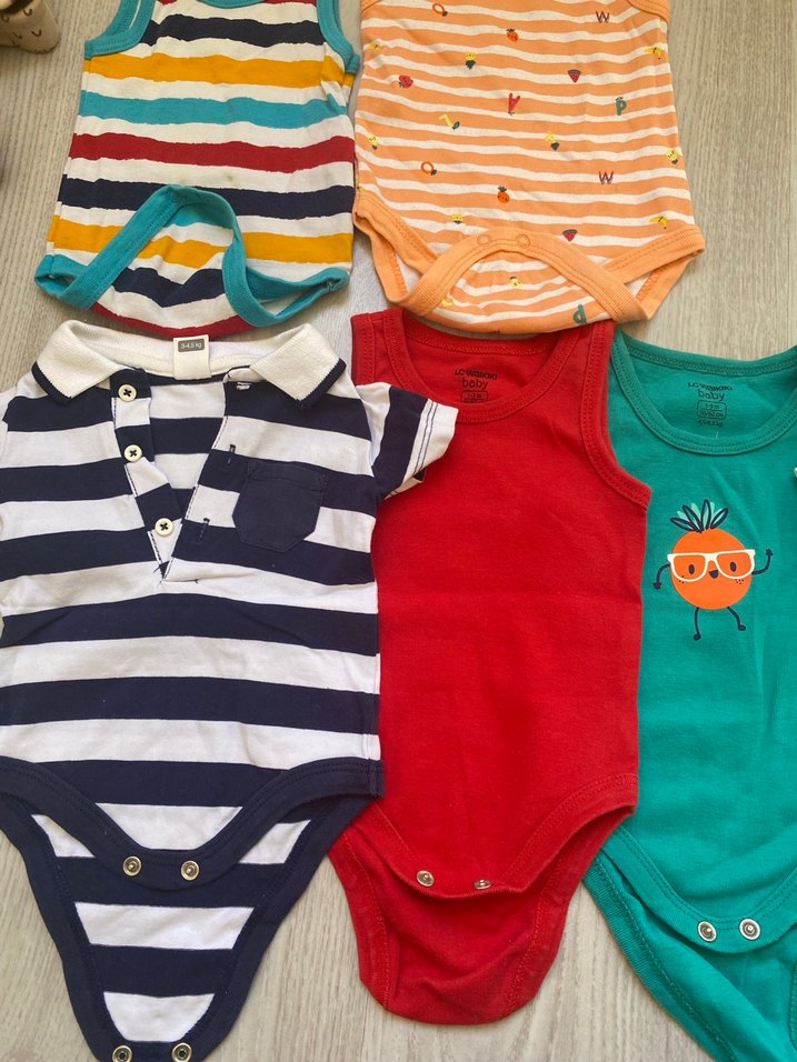 Renkli Kısa Kollu Bebek Body Seti - Görsel 3
