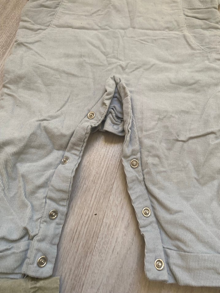 Gri Keten Erkek Çocuk Tulum - Görsel 3