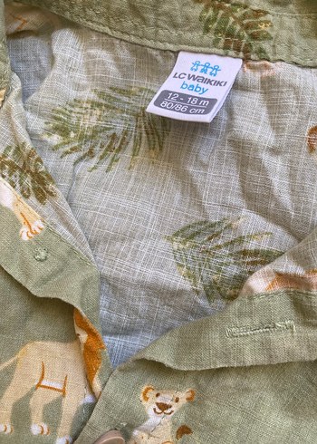 Aslan Desenli Gri Bebek Takımı - Görsel 5