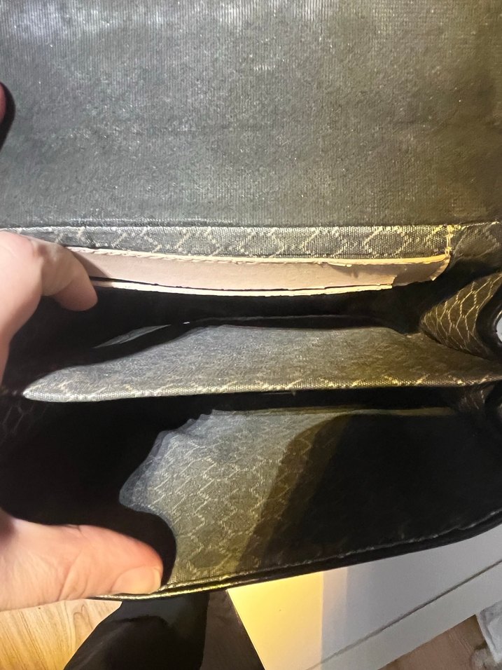 Tokalı Siyah Deri Rock Punk Çanta - Görsel 3