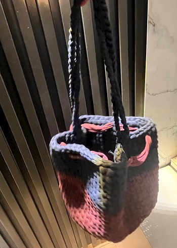 Bohem Örgü Kadın Çanta - Görsel 3