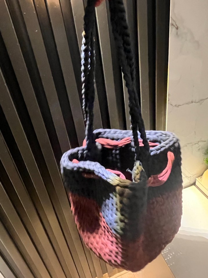 Bohem Örgü Kadın Çanta - Görsel 3