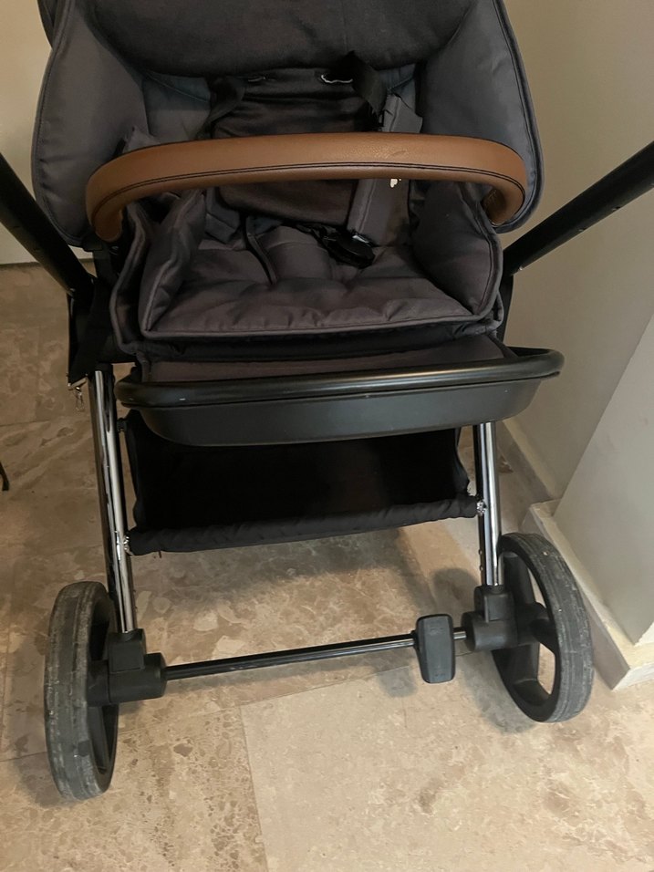 KRAFT Gri Bebek Arabası ve Oto Koltuğu - Görsel 4