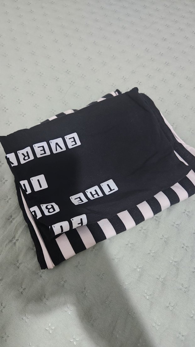 Penti Siyah Baskılı Kısa Kollu pijama takımı  yıkanıp kaldrildi - Görsel 4