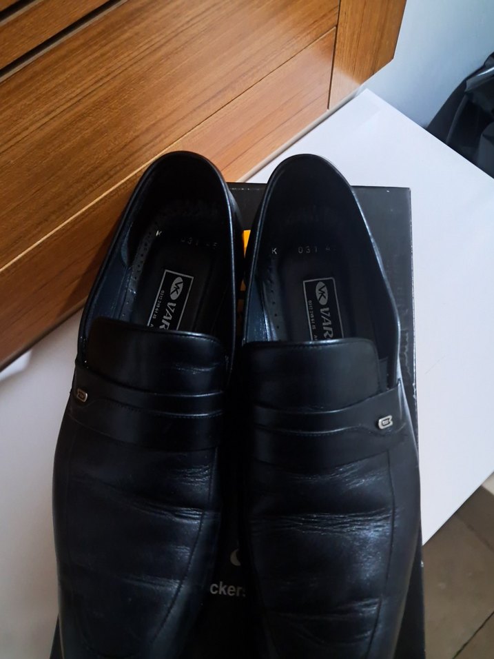 Siyah Parlak Tokalı Modern Klasik deri Erkek Ayakkabı - Görsel 2