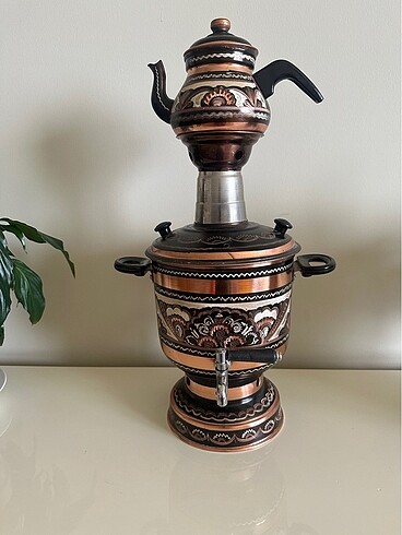 Diğer İşlemeli Bakır semaver
