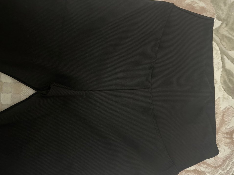 Siyah Elastik  sporcu  Taytı - Görsel 3