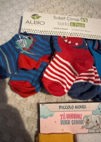 8 li Erkek Bebek Çorabı Renkli Desenli - Görsel 3