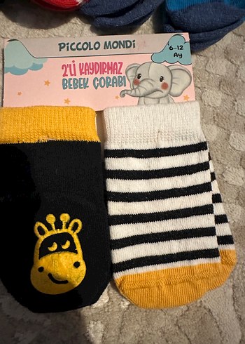 8 li Erkek Bebek Çorabı Renkli Desenli - Görsel 4