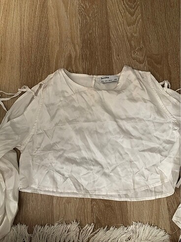 bershka saten crop
