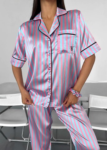 universal Beden Siyah Uzun Kollu Kadın Pijama Takımı