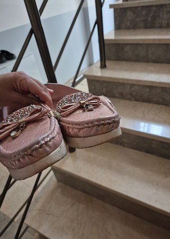37 Beden pembe Renk Pembe Yüksek Topuklu Tokalı Kadın Babet