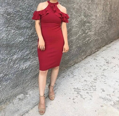 Midi abiye elbise