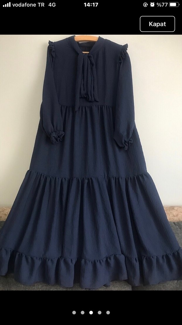 Ayrobin kumaş elbise - Görsel 3