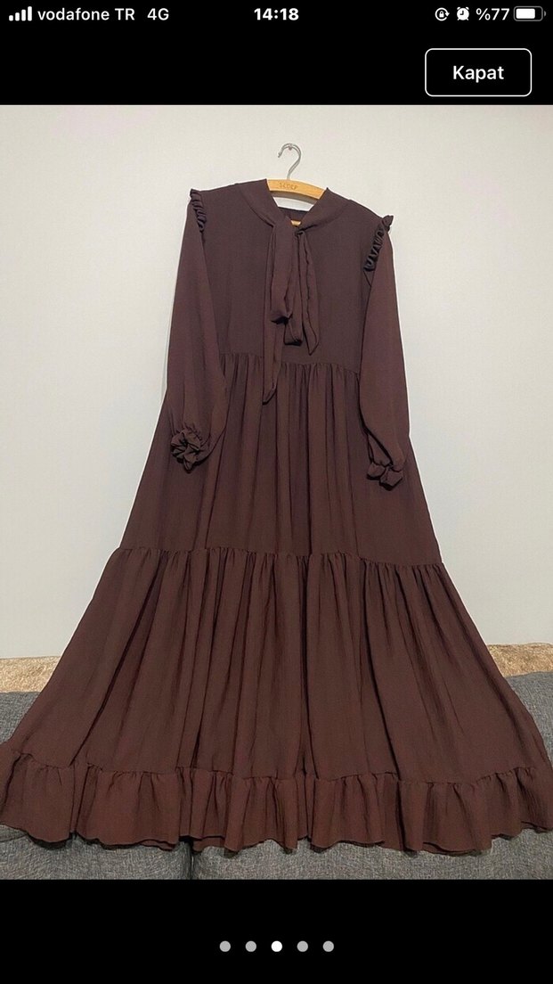 Ayrobin kumaş elbise - Görsel 3