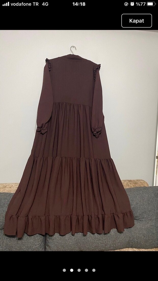 Ayrobin kumaş elbise - Görsel 2