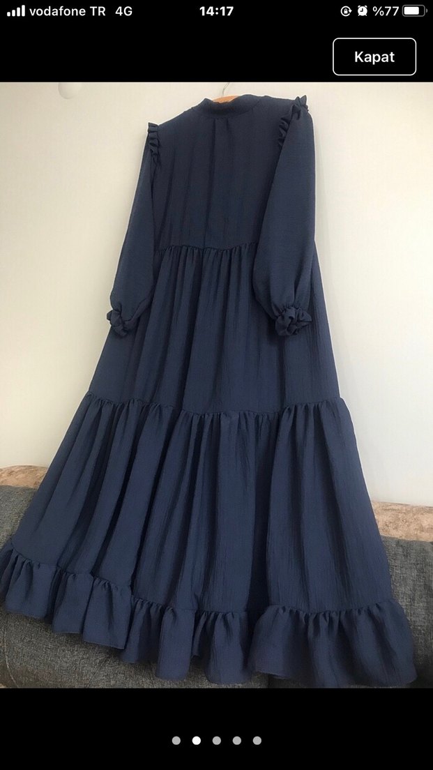 Ayrobin kumaş elbise - Görsel 2