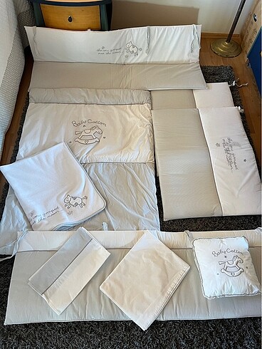 Çilek baby cotton uyku seti beşik koruma