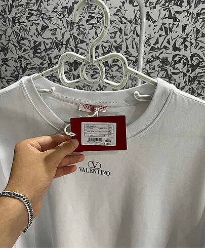 xl Beden Valentino Beyaz Premium T-Shirt