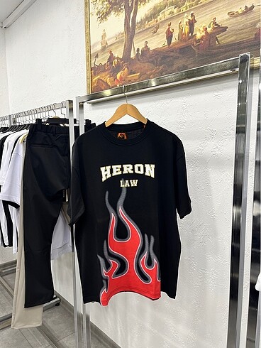 HERON PRESTON BLACK TEE