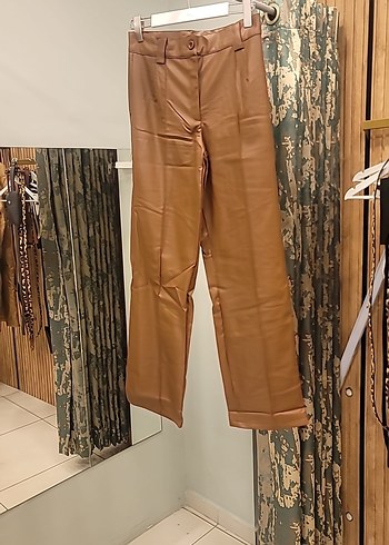 ŞARDONLU DERİ PANTALON - Görsel 2