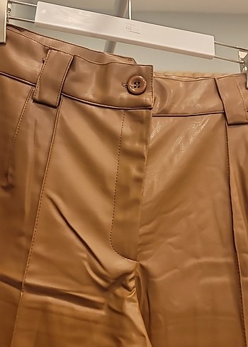 ŞARDONLU DERİ PANTALON - Görsel 3