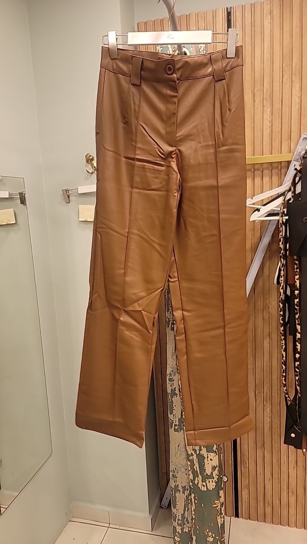 ŞARDONLU DERİ PANTALON - Görsel 4