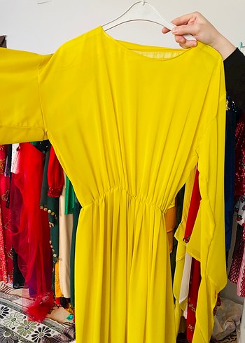 Sarı Kadın Uzun botani lastikli - Görsel 3