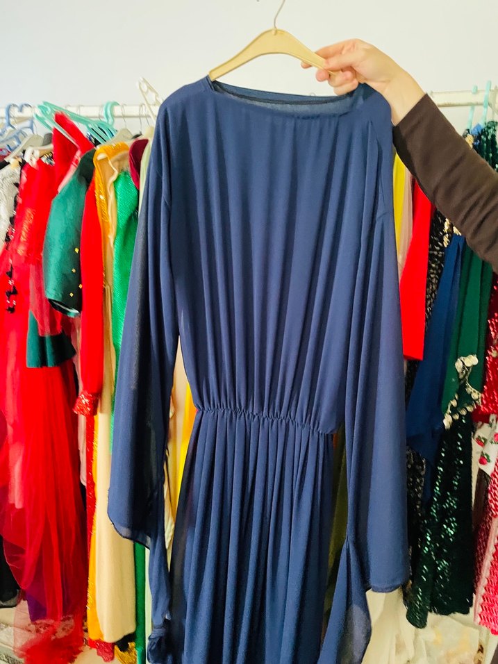 Lacivert botani yöresel standart bedendir beli lastikli - Görsel 3