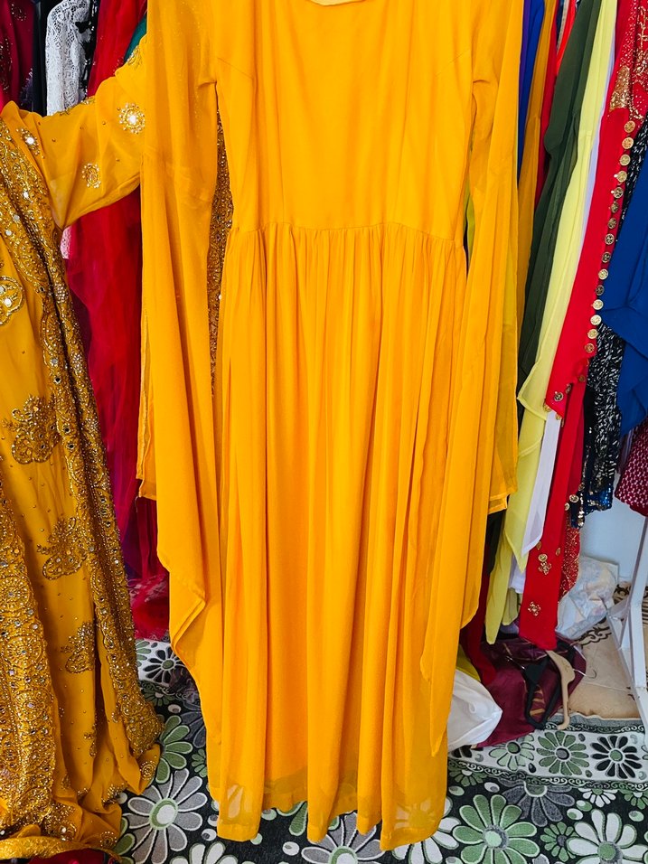 Hardal sarısı pileli  yepyeni botani 40 42 bedene uyumlu - Görsel 4