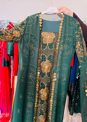 Uzun hint Kadın Hint Elbisesi 38 40 bedene uyumlu - Görsel 7