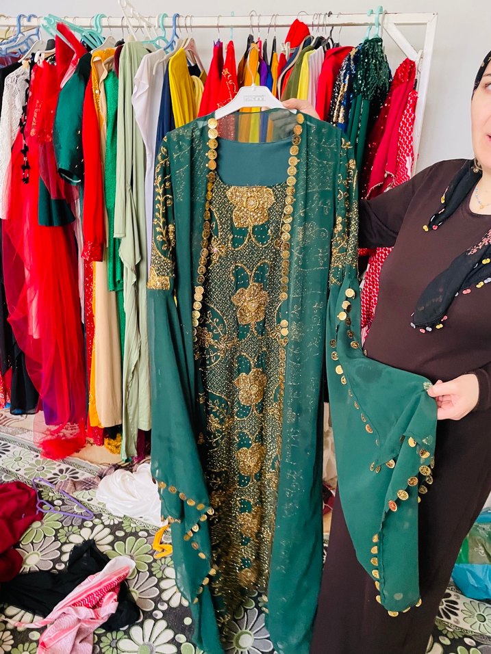 Uzun hint Kadın Hint Elbisesi 38 40 bedene uyumlu - Görsel 5