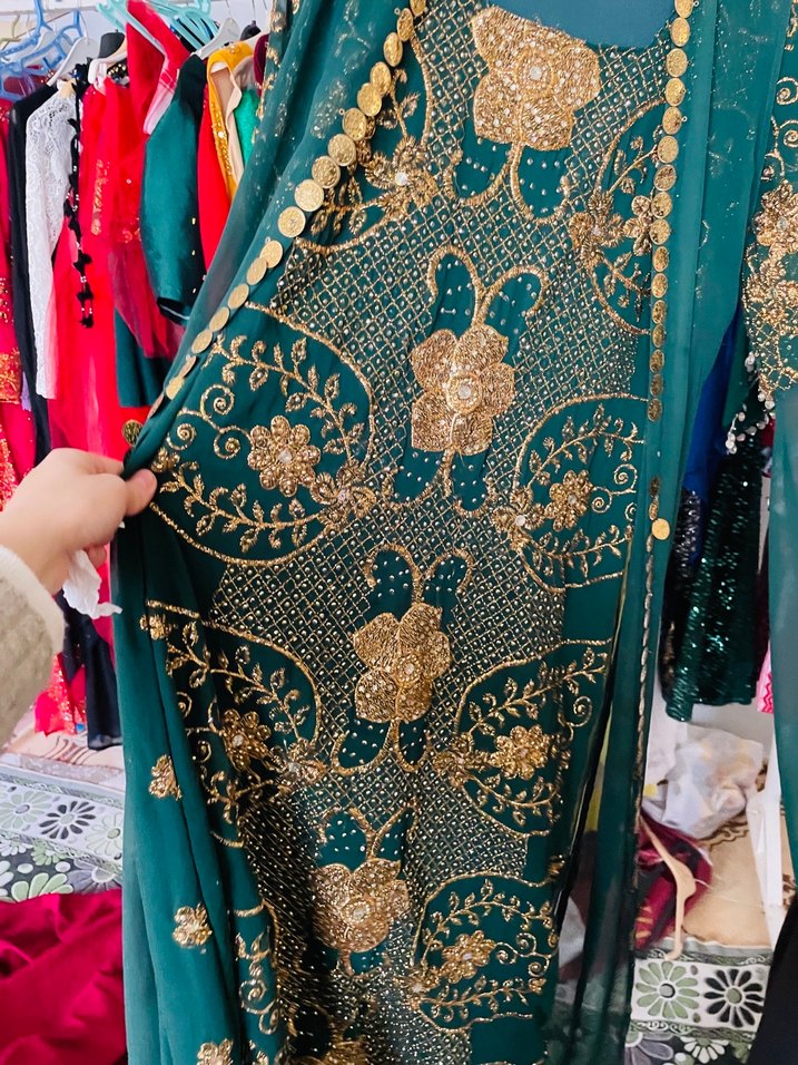 Uzun hint Kadın Hint Elbisesi 38 40 bedene uyumlu - Görsel 3