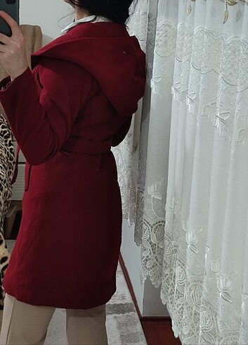 Diğer Kırmızı kaşe kaban