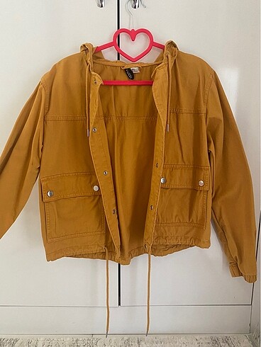 H&M Hardal sarısı kot ceket