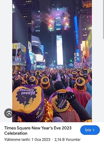 2023 New York Belediyesi Noel Sapkasi