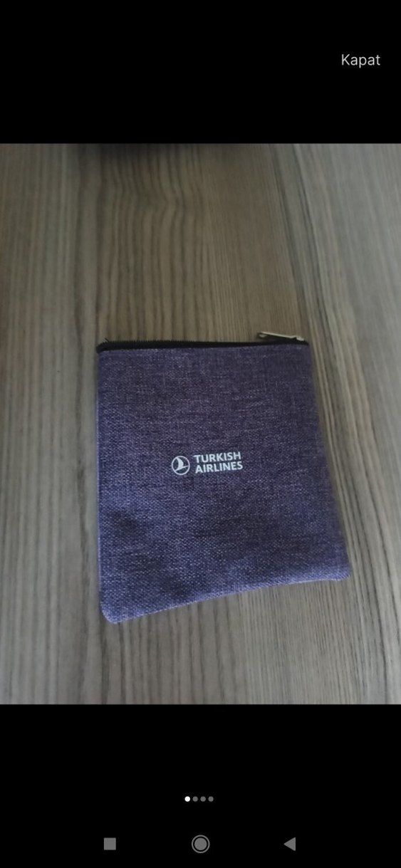 Sıfır Küçük Keten Çanta THY İçindekilerle - Görsel 2