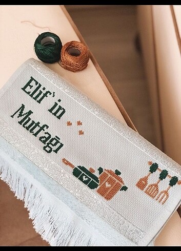 İsimli mutfak havlusu 