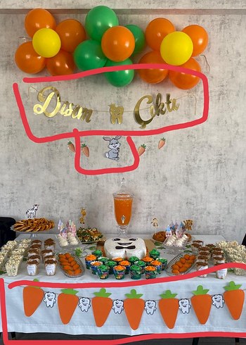 Diş buğdayı partisi süsü