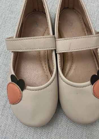 Kız Çocuk Bej Tokalı Babet - Görsel 2