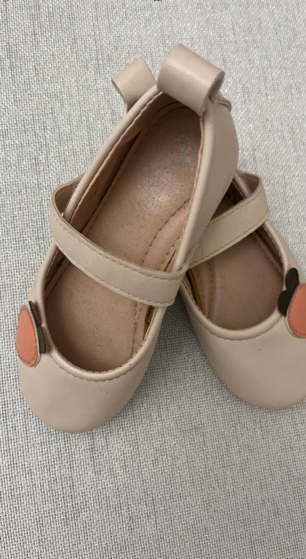 Kız Çocuk Bej Tokalı Babet - Görsel 4