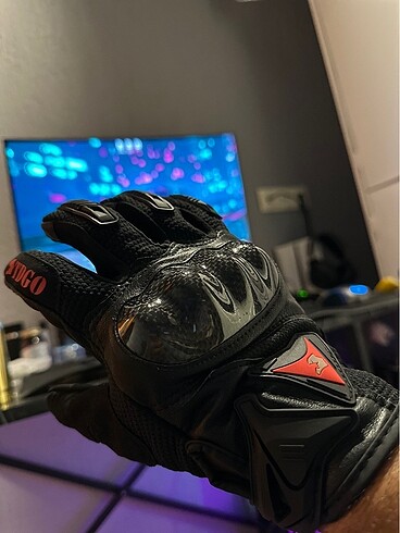 Karbon fiber korumalı motosiklet eldiveni - Görsel 4