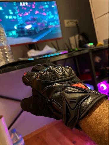 Karbon fiber korumalı motosiklet eldiveni - Görsel 5