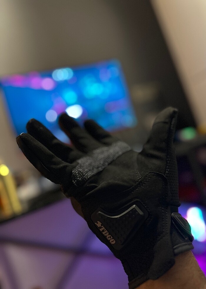 Karbon fiber korumalı motosiklet eldiveni - Görsel 3