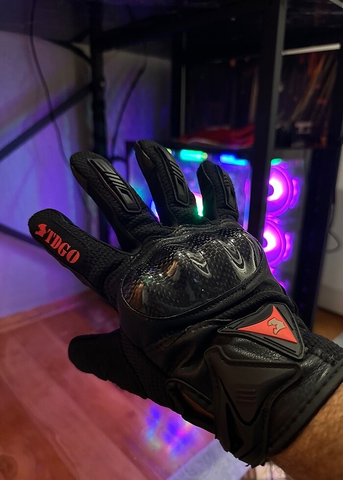 Karbon fiber korumalı motosiklet eldiveni - Görsel 2