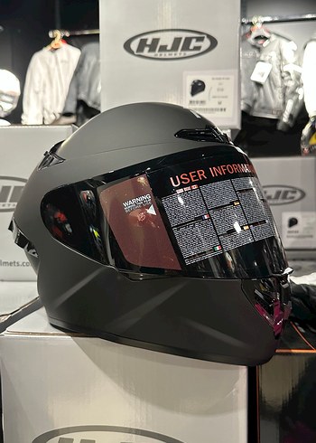 Mat Siyah Motosiklet Kaskı - Görsel 3