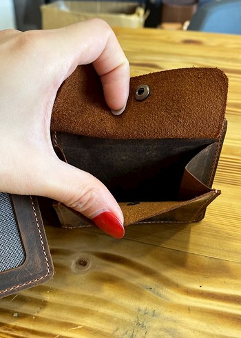 Kahverengi-yeşil Crazy Vintage Erkek Cüzdanı - Görsel 2