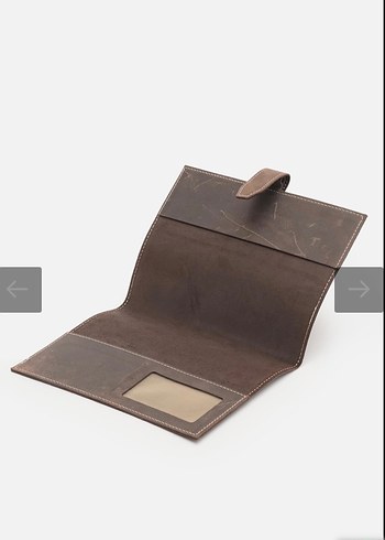 Kahverengi Vintage deri Erkek defter kılıfı - Görsel 5