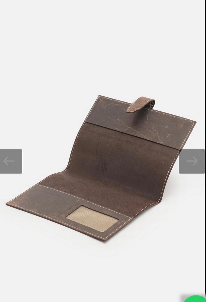 Kahverengi Vintage deri Erkek defter kılıfı - Görsel 5